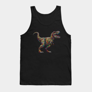 Dinosaur Happy International Dot Day 2024 Polka Dot Men Women Kids Tank Top